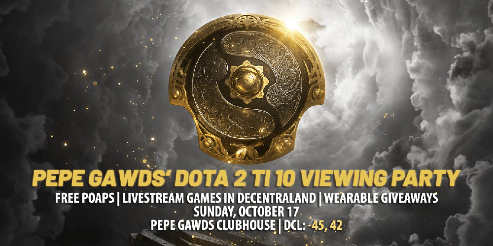 Pepe Gawds DOTA 2 TI Viewing Party