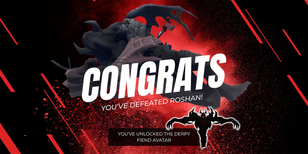 DOTA 2 Roshan Banner